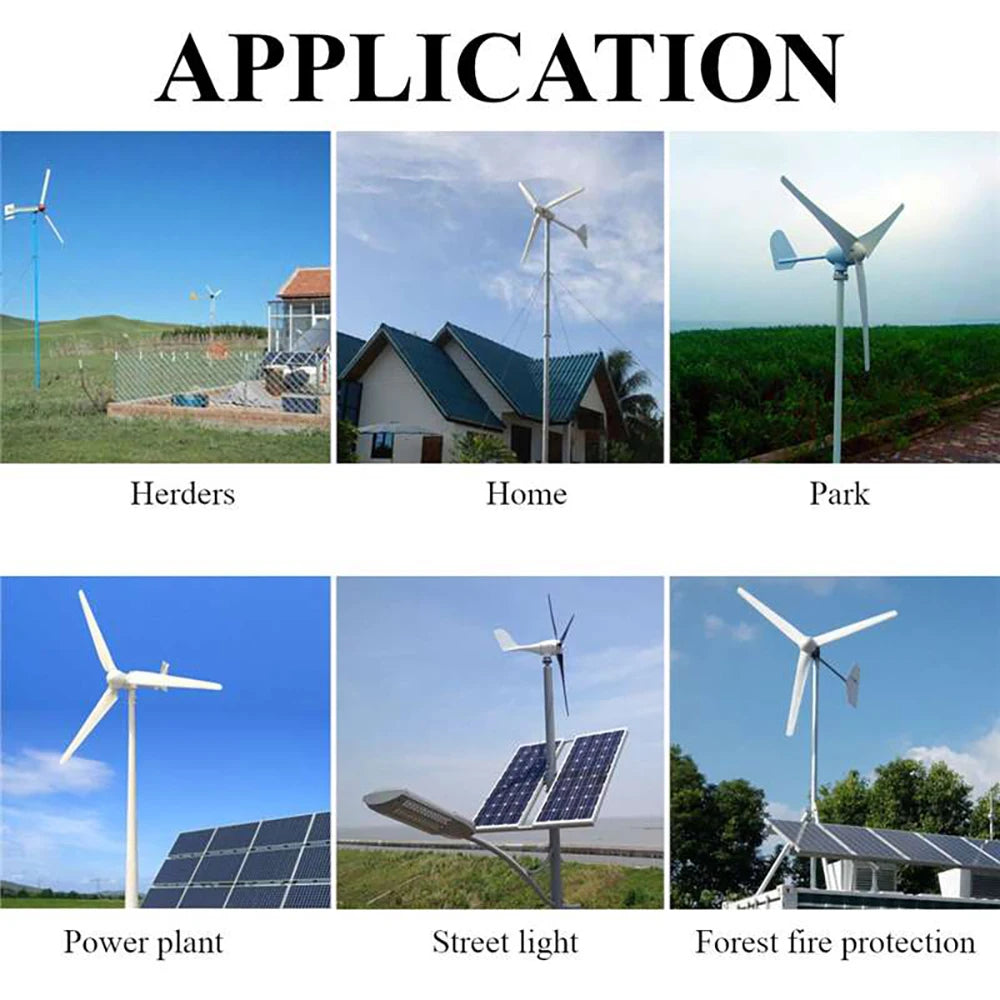 Wind Turbine Energy Windmill 20KW Horizontal Generator Low RPM 220V 380V 600V Farm Home Boat Use - 54 Energy - Renewable Energy Store