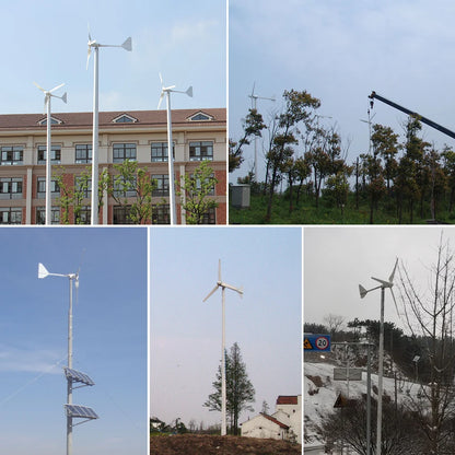 Wind Turbine Generator 2000W 3000W 5000W 10KW 15KW 48V 96V Alternative Energy Windmills With Mppt Charge Controller For Home Use by 54 Energy - Renewable Energy Store