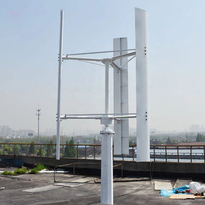 Wind Turbine Big Power Free Energy 20KW Vertical Axis 220V/380V Wind Generator 3 Phases 50HZ 3 Blades No Noise Home Farm Use - 54 Energy - Renewable Energy Store