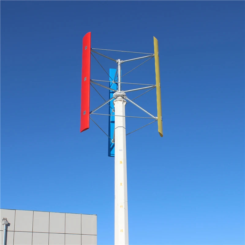 Wind Turbine Big Power Free Energy 20KW Vertical Axis 220V/380V Wind Generator 3 Phases 50HZ 3 Blades No Noise Home Farm Use - 54 Energy - Renewable Energy Store