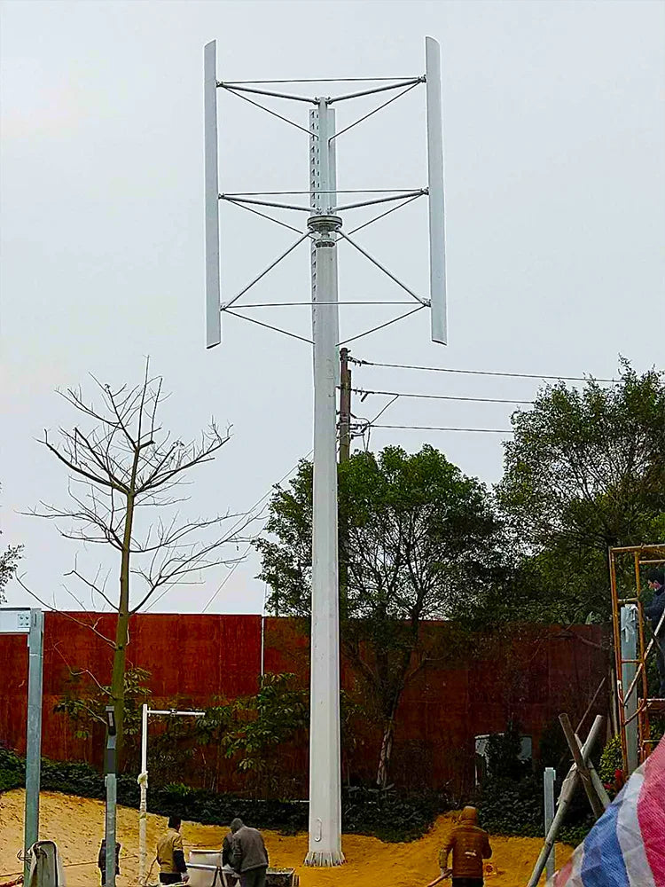 Wind Turbine Big Power Free Energy 20KW Vertical Axis 220V/380V Wind Generator 3 Phases 50HZ 3 Blades No Noise Home Farm Use 54 Energy - Renewable Energy Store