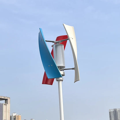 Windmills Inner Air Duct Vertical Axis Small Wind Turbine Generator 1000W 800W 600W 12V 24V 48V alternative with MPPTController by 54 Energy - Renewable Energy Store