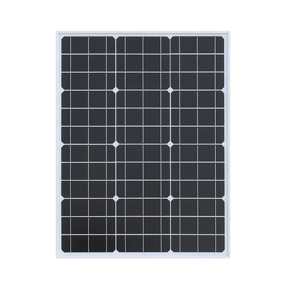 Wuzeck 50 Watt Solar Panel Rigid Glass Solar Module 50w 18v Cell Battery Charger Fast Home Outdoor Car Boat Camping 12v 24v 36v by 54 Energy - Renewable Energy Store