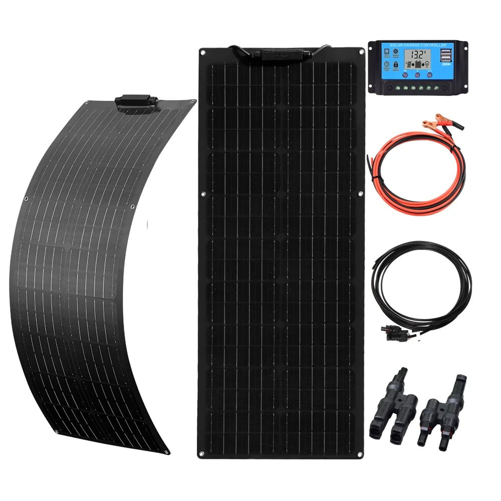 Wuzeck 50w Flexible Solar Panel Kit 12v 100w Pv Solar Module Kit 24v Solar Cell Home Outdoor Car Boat Battery Camping Solarpanel by 54 Energy - Renewable Energy Store