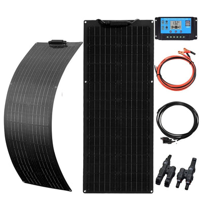 Wuzeck 50w Flexible Solar Panel Kit 12v 100w Pv Solar Module Kit 24v Solar Cell Home Outdoor Car Boat Battery Camping Solarpanel by 54 Energy - Renewable Energy Store