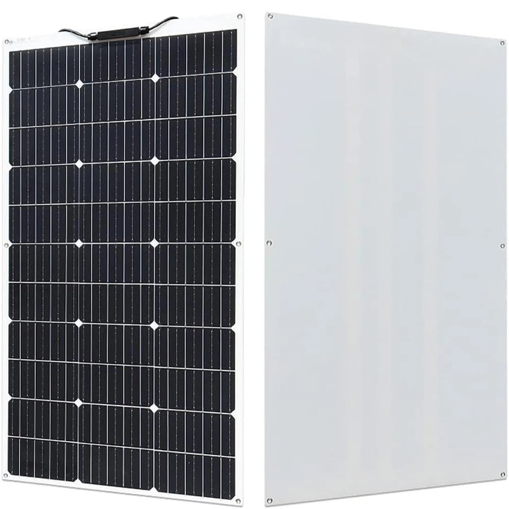 Wuzeck Flexible Solar Panel 100w Mono Solar Cell 18v Photovoltaic Module 12v Solar Battery Off Grid Power For Rvs Boat Caravan by 54 Energy - Renewable Energy Store
