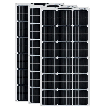 Wuzeck Flexible Solar Panel 12v/24v Starter Kit, 1-5pcs 100w Monocrystalline Solar Panel,off Grid Power For Rvs Boat Caravan by 54 Energy - Renewable Energy Store
