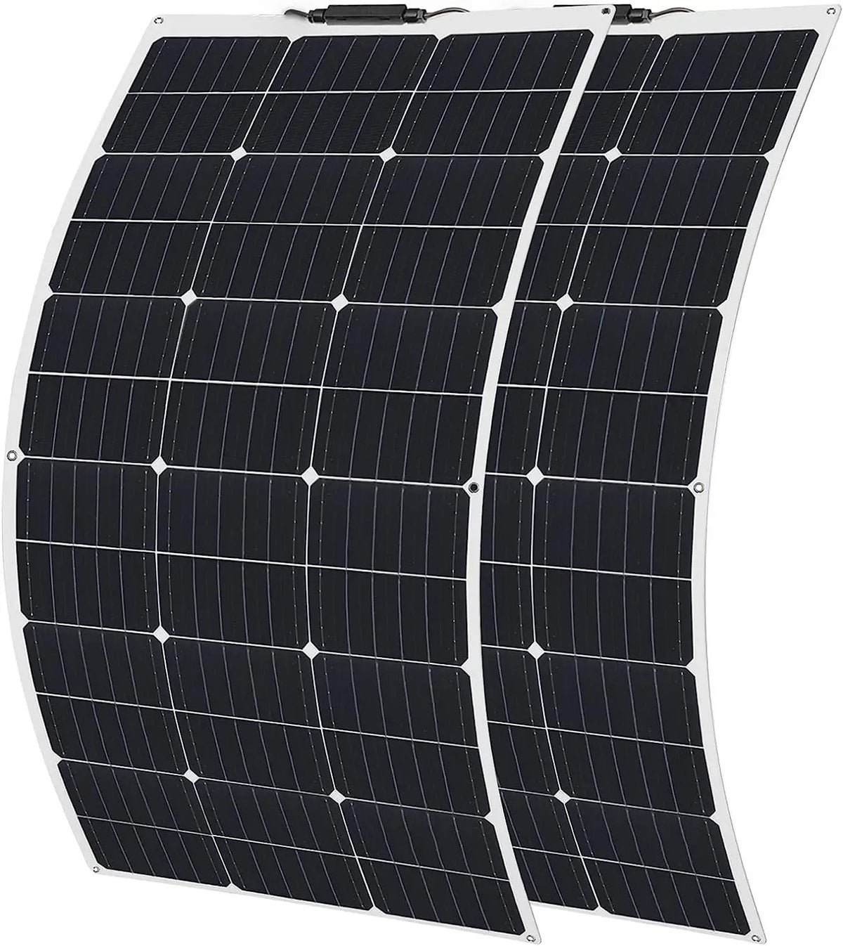 Wuzeck Flexible Solar Panel 12v/24v Starter Kit, 1-5pcs 100w Monocrystalline Solar Panel,off Grid Power For Rvs Boat Caravan by 54 Energy - Renewable Energy Store