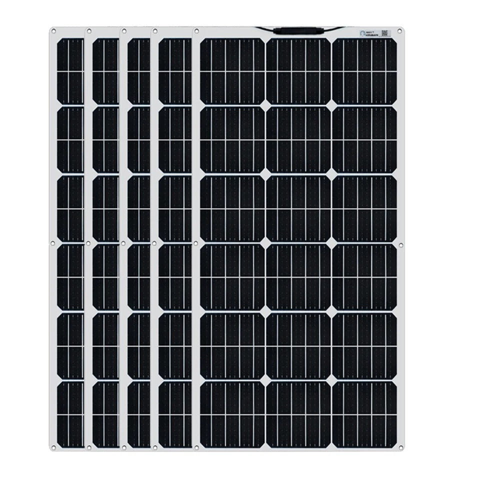 Wuzeck Flexible Solar Panel 12v/24v Starter Kit, 1-5pcs 100w Monocrystalline Solar Panel,off Grid Power For Rvs Boat Caravan by 54 Energy - Renewable Energy Store