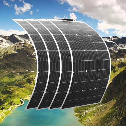Wuzeck Flexible Solar Panel 500w 400w 300w 200w 100w Mono Solar Pate 18v Photovoltaic Module Off Grid Power For Rvs Boat Caravan by 54 Energy - Renewable Energy Store