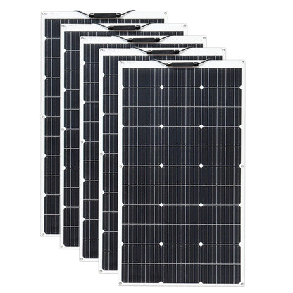 Wuzeck Flexible Solar Panel 500w 400w 300w 200w 100w Mono Solar Pate 18v Photovoltaic Module Off Grid Power For Rvs Boat Caravan by 54 Energy - Renewable Energy Store