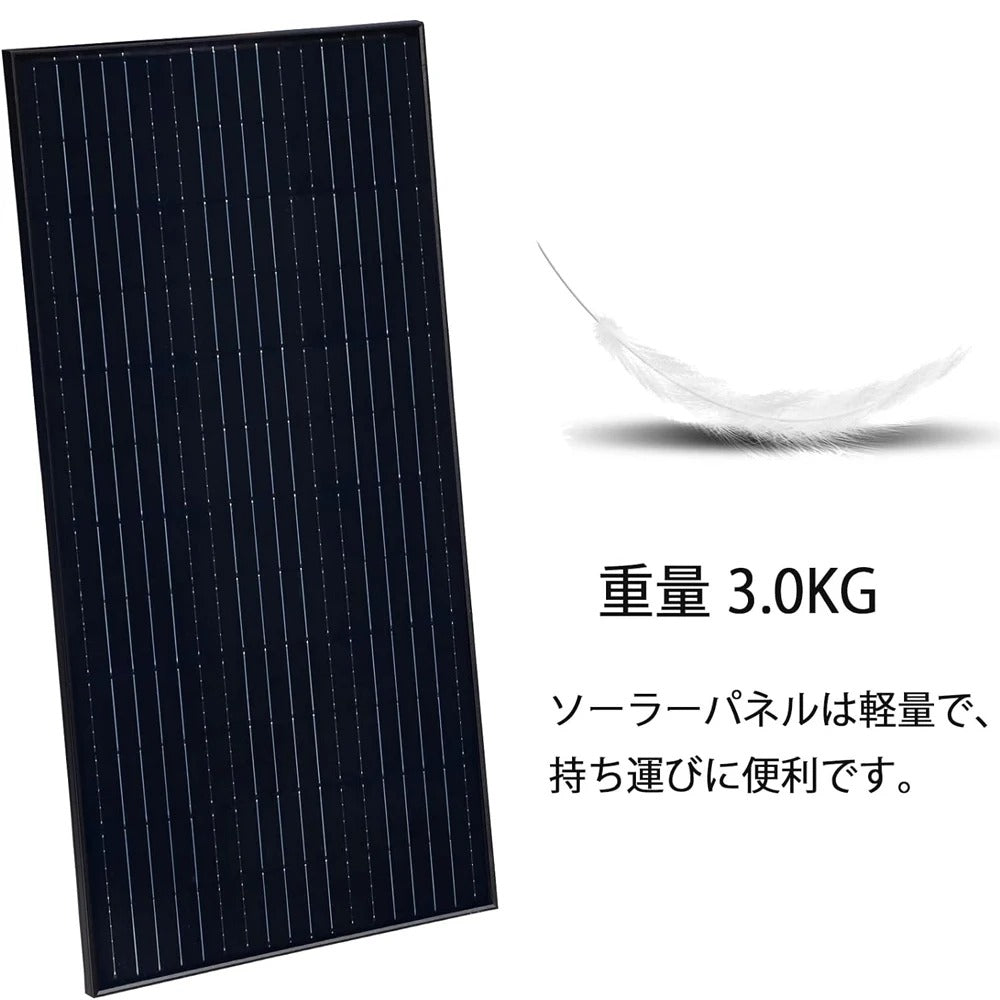 Wuzeck 100w Solar Panel 12v Lightweight Monocrystalline Solar Pate Portable Convenient Rv Camper Ship Tent Outdoor Home Disaster