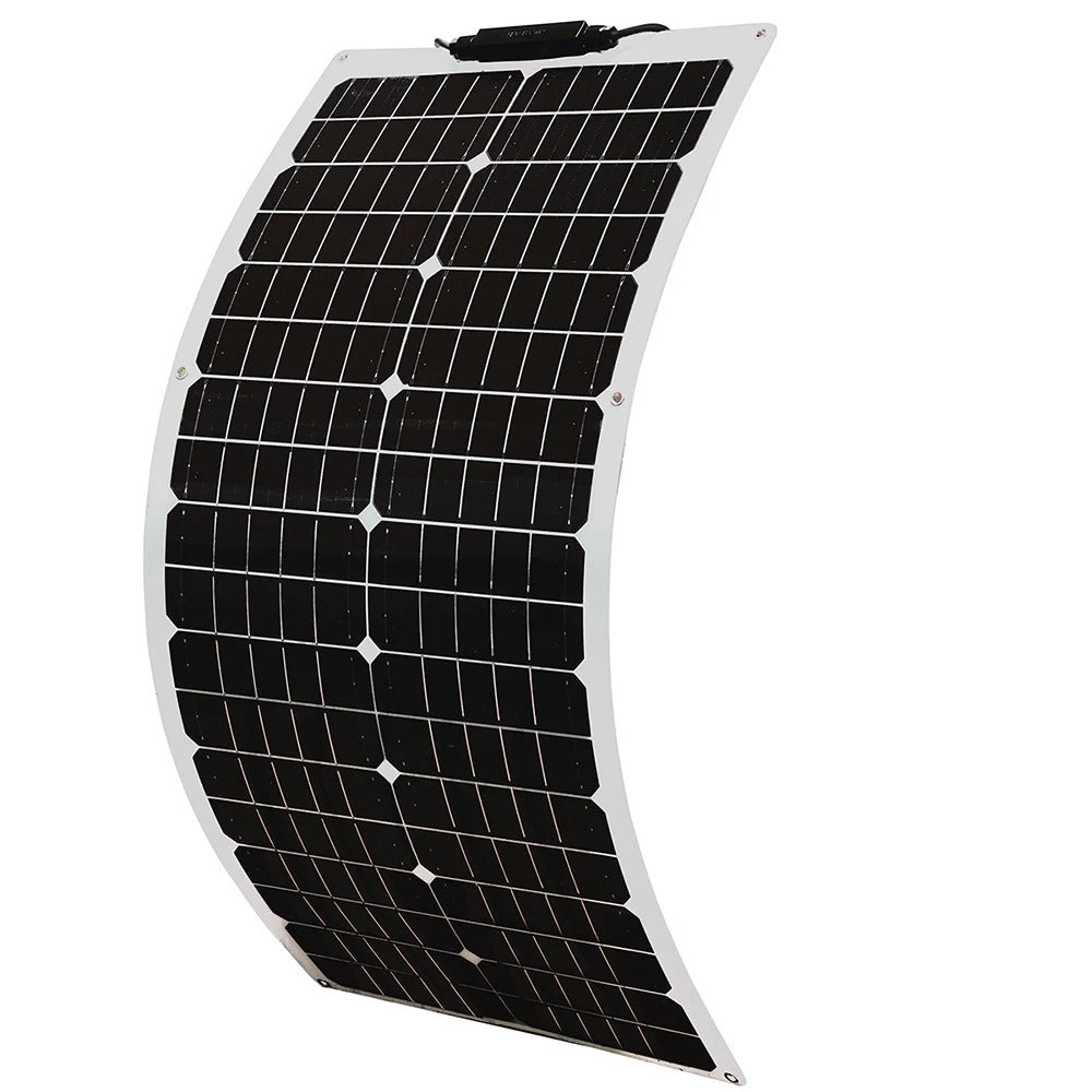 Wuzeck 50w Flexible Solar Panel Kit 12v 100w Pv Solar Module Kit 24v Solar Cell Home Outdoor Car Boat Battery Camping Solarpanel by 54 Energy - Renewable Energy Store
