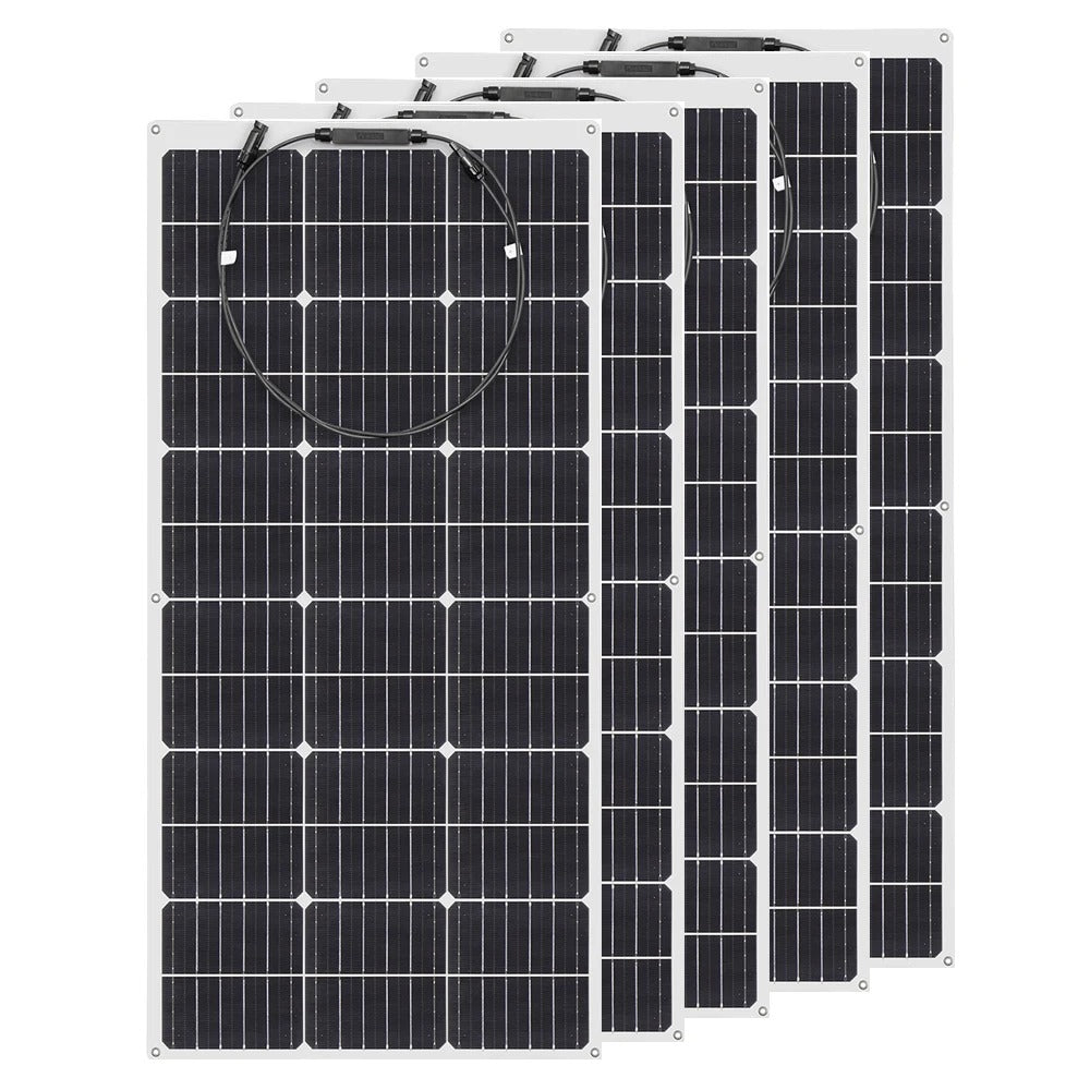 Wuzeck Flexible Solar Panel 500w 400w 300w 200w 100w Panel Solar Lightweight Power For Rvs Boat Caravan Home Camper Trailer