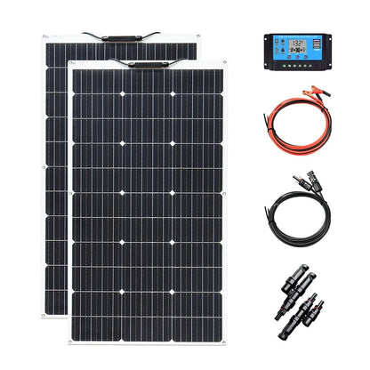 Wuzeck 200w Flexible Solar Panel Solar Cell 18v Photovoltaic Module 12v 24v Solar Kit Battery Off Grid Power For Home Boat Car