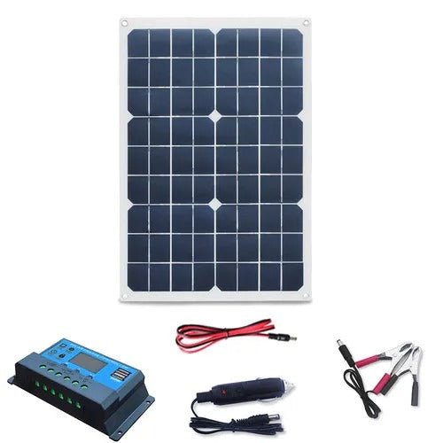 Wuzeck 20w Solar Panel Kit Phone Charger 12v Photovoltaic Portable Solar Panel Module 18v 5v Usb Solar Generator Power