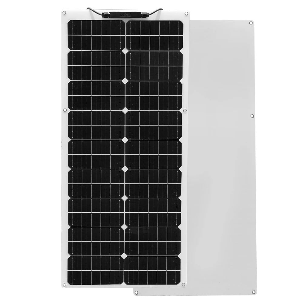 Wuzeck 50w Flexible Solar Panel Kit Cell Charger Photovoltaic 100w 12v 24v Battery Rv Home Off Grid Charging Farm Trailer