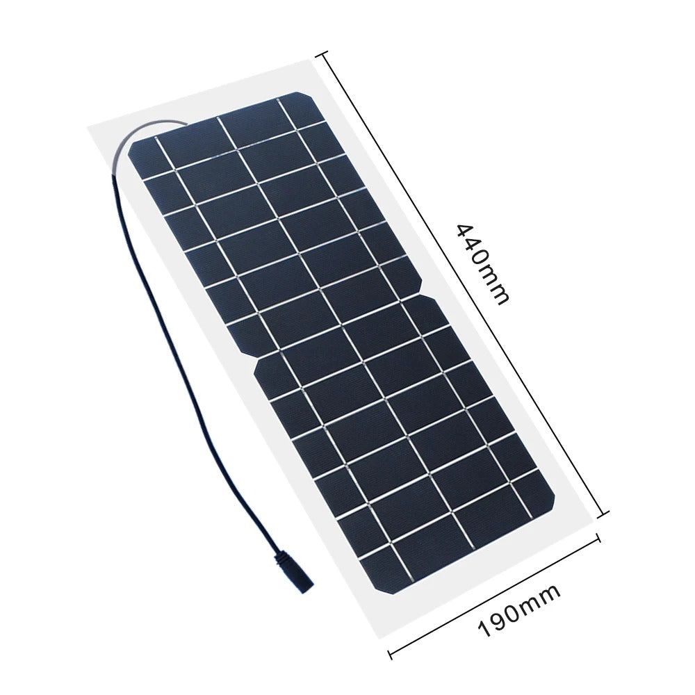 Wuzeck Solar Panel Charger, Solar-portable 10w Outdoor Solar Power Panel Charger Ip65 Waterproof Solar Panel Mobile Power Charge