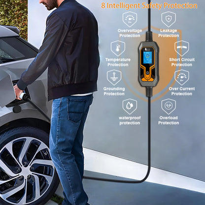 feyree 11KW 16A 3 Phase GB/T Cord EV Charger Adapter Portable Charging Box EVSE Car Charger with 5m Cable for Electric Vehicle by 54 Energy - Renewable Energy Store