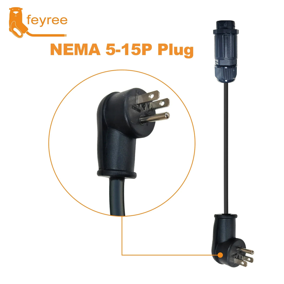 feyree 7kw Electric Vehicle Charging Adapter To EU AU Brazil Male Adapter EV Charger Connector Customized plug for Electric Car by 54 Energy - Renewable Energy Store