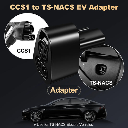 feyree CCS1 to TS-NACS Adapter for Tesla Model 3,Y, S and X - NACS Owners Only - Fast Charge NACS with CCS1 Chargers CCS1 Combo by 54 Energy - Renewable Energy Store