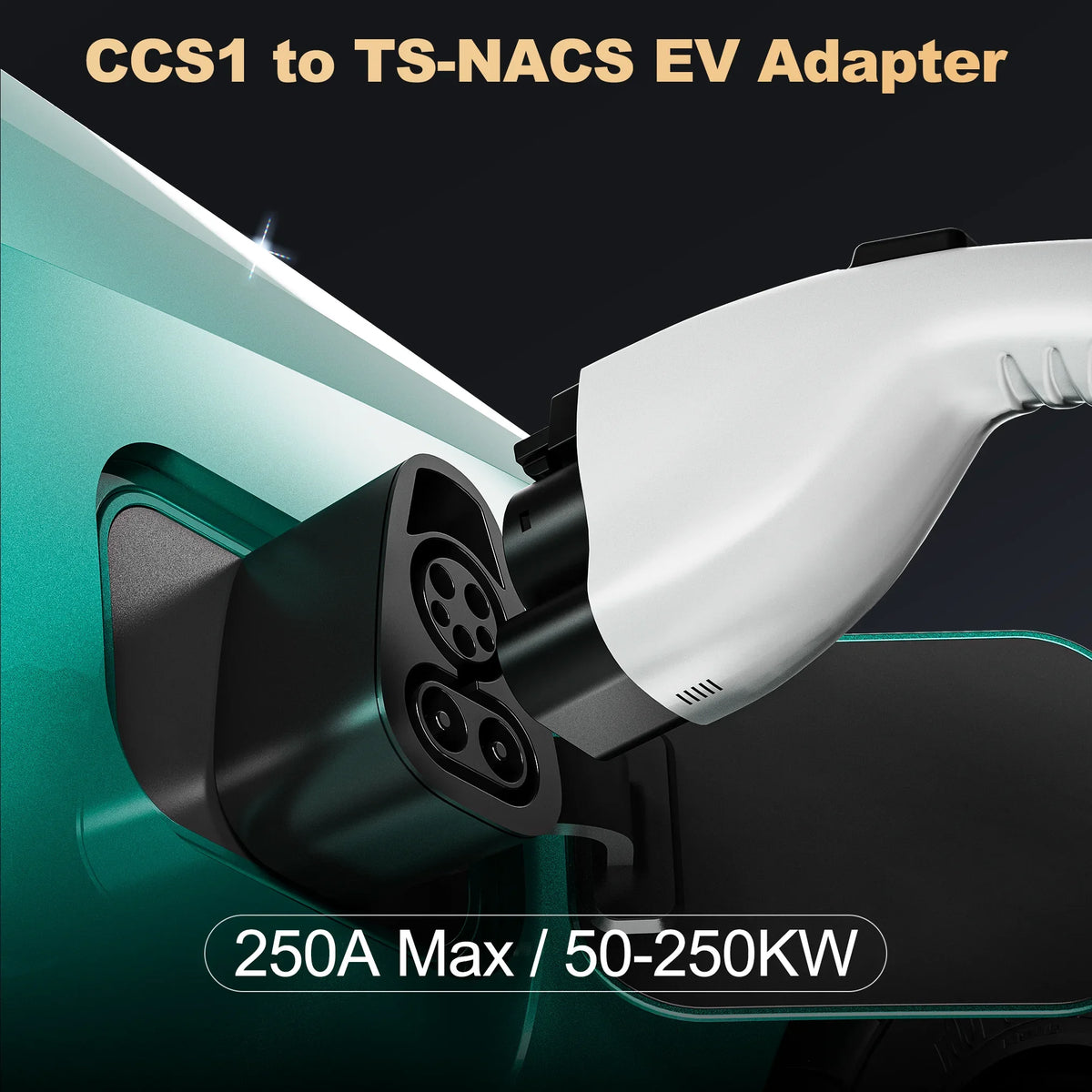 feyree CCS1 to TS-NACS Adapter for Tesla Model 3,Y, S and X - NACS Owners Only - Fast Charge NACS with CCS1 Chargers CCS1 Combo by 54 Energy - Renewable Energy Store