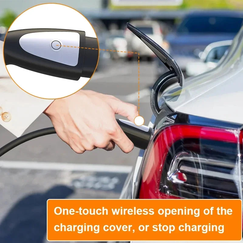 feyree EV Charger TS-NACS Socket 32A 7KW 1Phase APP Control EVSE Wallbox Portable Charging Box for Tesla Cars Models 3/Y/S/X by 54 Energy - Renewable Energy Store