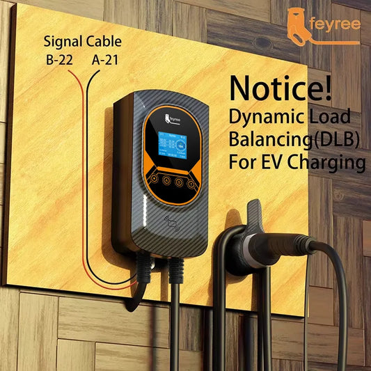 feyree EV Charger Type2 Cable 32A 7.6KW Dynamic Load Blancing EVSE Wallbox APP Function 11KW 22KW Charging Station Electric Car by 54 Energy - Renewable Energy Store