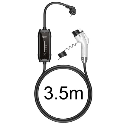 feyree EV Portable Charger Type2 / GB/T Plug 16A Single Phase 3.5KW Type1 3.5m Wallbox Charging Station for Electric Vehicle by 54 Energy - Renewable Energy Store