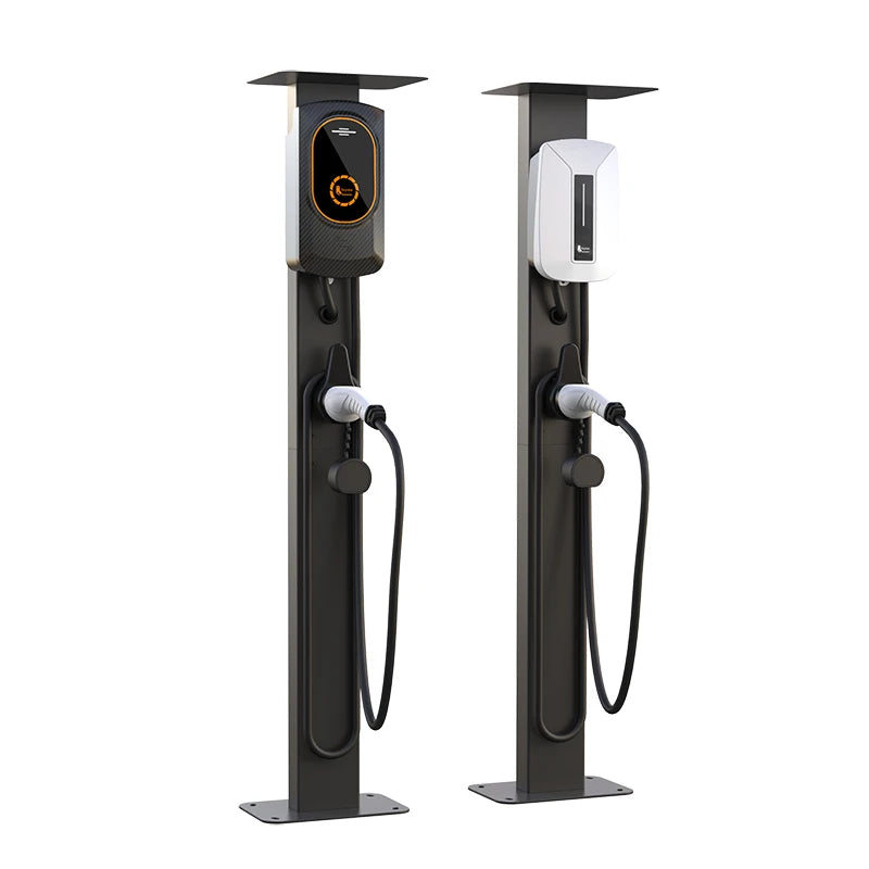 feyree Electric Vehicle Charging Station Pile Post Upright Post Wall Mounted for Wallbox Type1 Type2 Charger by 54 Energy - Renewable Energy Store