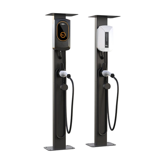 feyree Electric Vehicle Charging Station Pile Post Upright Post Wall Mounted for Wallbox Type1 Type2 Charger by 54 Energy - Renewable Energy Store