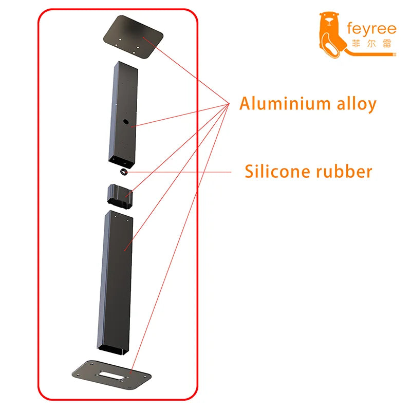 feyree Electric Vehicle Charging Station Pile Post Upright Post Wall Mounted for Wallbox Type1 Type2 Charger by 54 Energy - Renewable Energy Store