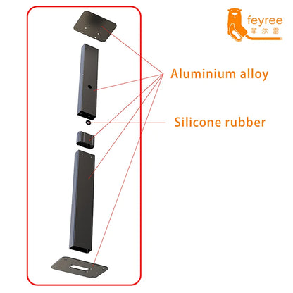 feyree Electric Vehicle Charging Station Pile Post Upright Post Wall Mounted for Wallbox Type1 Type2 Charger by 54 Energy - Renewable Energy Store