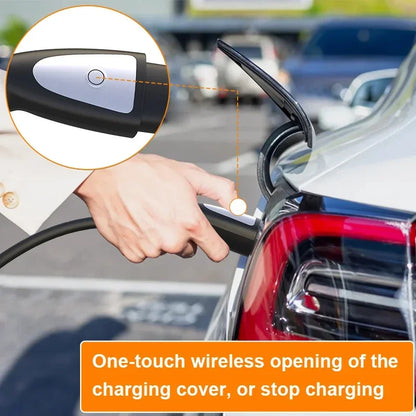 feyree Portable EV Charger TS-NACS Connector 32A up to 50A 12KW High Power EV Wallbox with Smart APP WIFI for All Tesla Models by 54 Energy - Renewable Energy Store