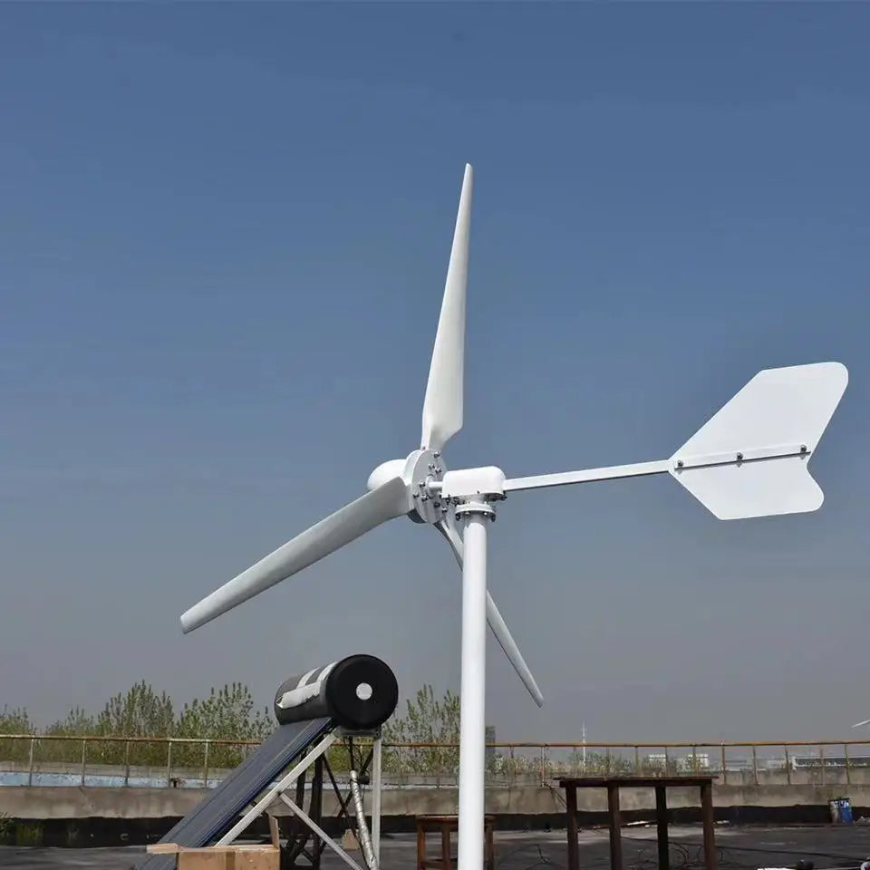 FLTXNY 1kW 2KW 3KW Igh Efficiency 1KW 2KW 3KW Windmill Horizontal Wind Turbine Generator 24-220V Low RPM