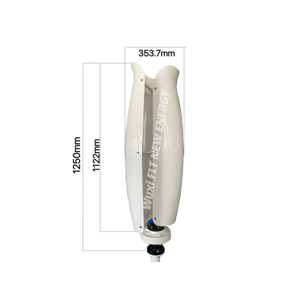 Wind Turbine Generator Vertical 1000W 12/24/48V With MPPT Controller Low Noise - 54 Energy - Renewable Energy Store