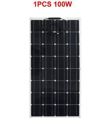 Solar Panel 200w 100w ETFE PET 100W Flexible Solar Panel For 12V Battery Charger Monocrystalline Cell - 54 Energy - Renewable Energy Store