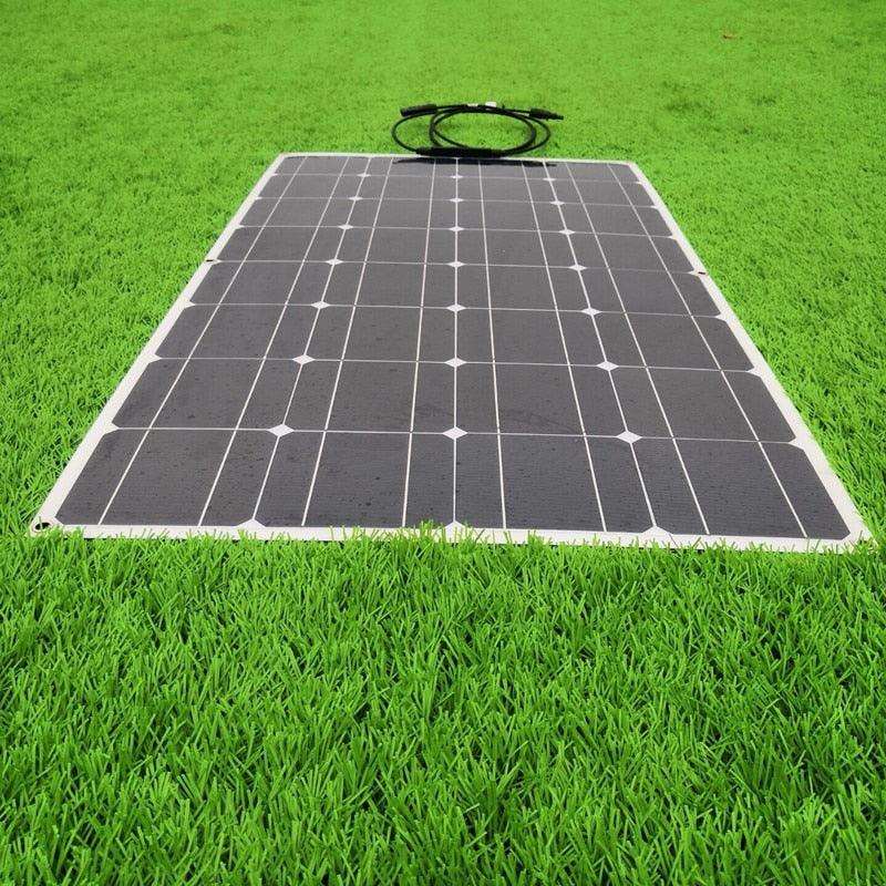 Solar Panel 200w 100w ETFE PET 100W Flexible Solar Panel For 12V Battery Charger Monocrystalline Cell - 54 Energy - Renewable Energy Store