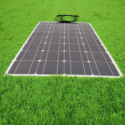 Solar Panel 200w 100w ETFE PET 100W Flexible Solar Panel For 12V Battery Charger Monocrystalline Cell - 54 Energy - Renewable Energy Store