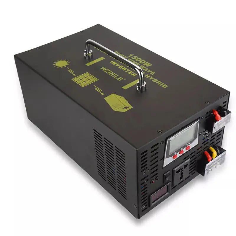1500W Pure Sine Wave Hybrid Inverter 24V to 220V DC to DC/AC Transformer Power Inverter 12V/48V to 120V/230V/240V 30A Controller - 54 Energy - Renewable Energy Store