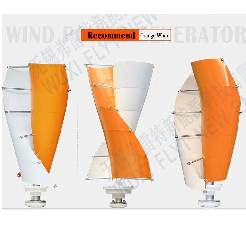 2000W 3000W Wind Tubine Generator Vertical Turbine Alternative Free Energy Windmill 12V 24V 48V MPPT Hybrid Controller Home Use - 54 Energy - Renewable Energy Store