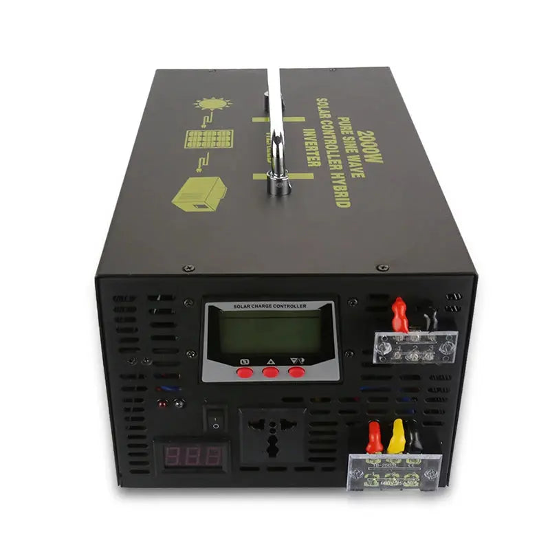 2000W Pure Sine Wave Hybrid Power Inverter 24V DC to 220V AC/DC Converter LCD Display 24V/48V to 120V/230V/240V 30A Controller - 54 Energy - Renewable Energy Store