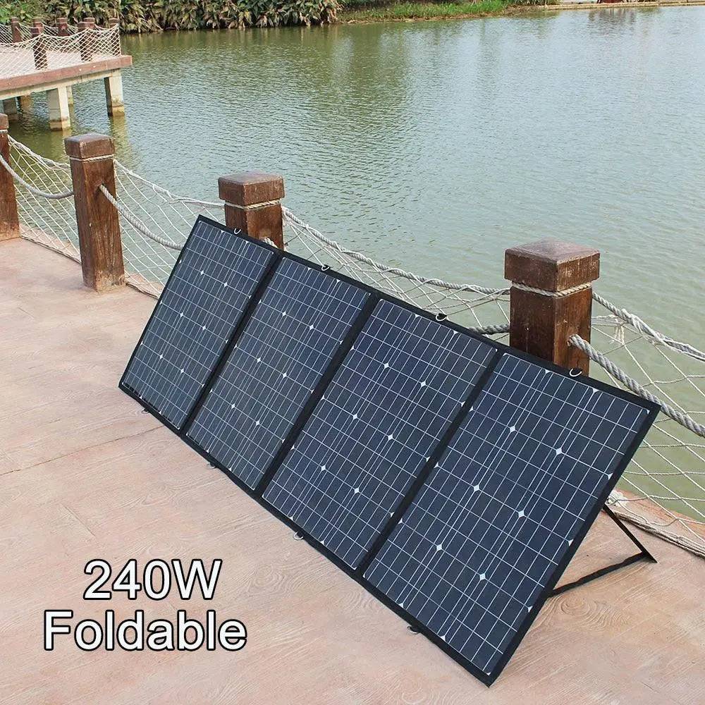 Solar Panel Flexible Foldable 240W (60Wx4) 240W Mono High Power Portable RV& amp Travel Solar Panel - 54 Energy - Renewable Energy Store