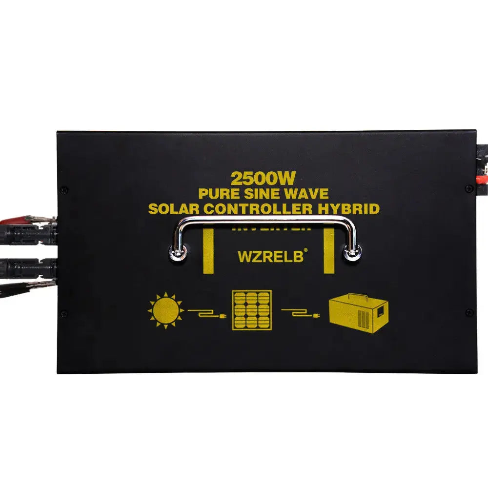 2500W Pure Sine Wave Solar Inverter 24V DC to 220V DC/AC Converter Hybrid Inverter 24V/48V to 120V/230V/240V LCD 30A Controller - 54 Energy - Renewable Energy Store