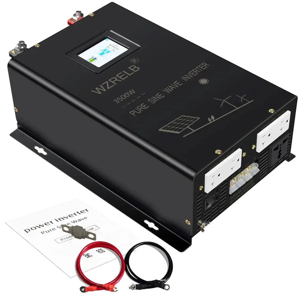 3500W Split phase Pure Sine Wave Inverter Battery 24V/36V/48V/72V/96V DC to 110/220V,120/240V AC Converter Solar Power Generator - 54 Energy - Renewable Energy Store