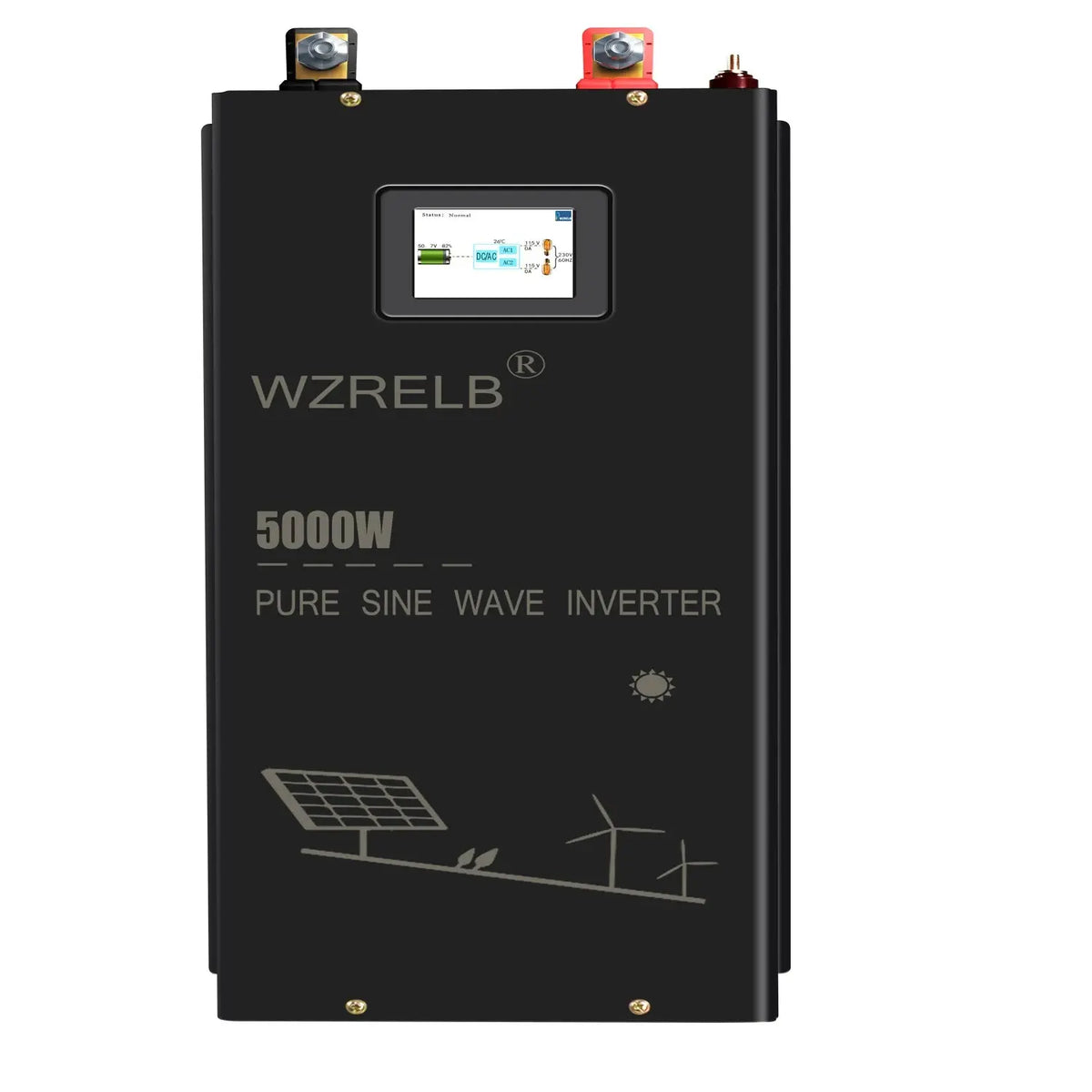 5000W Split phase Pure Sine Wave Inverter 24V/36V/48V/72V/96V DC to 110/220V,120/240V AC Converter Solar Power Battery Generator - 54 Energy - Renewable Energy Store