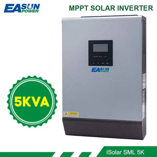 Solar Inverter 5KVA  4000W Pure Sine Wave  48V 230V Hybrid Inverter Built-in 60A MPPT off-Grid  Solar Controller Battery Charger - 54 Energy - Renewable Energy Store