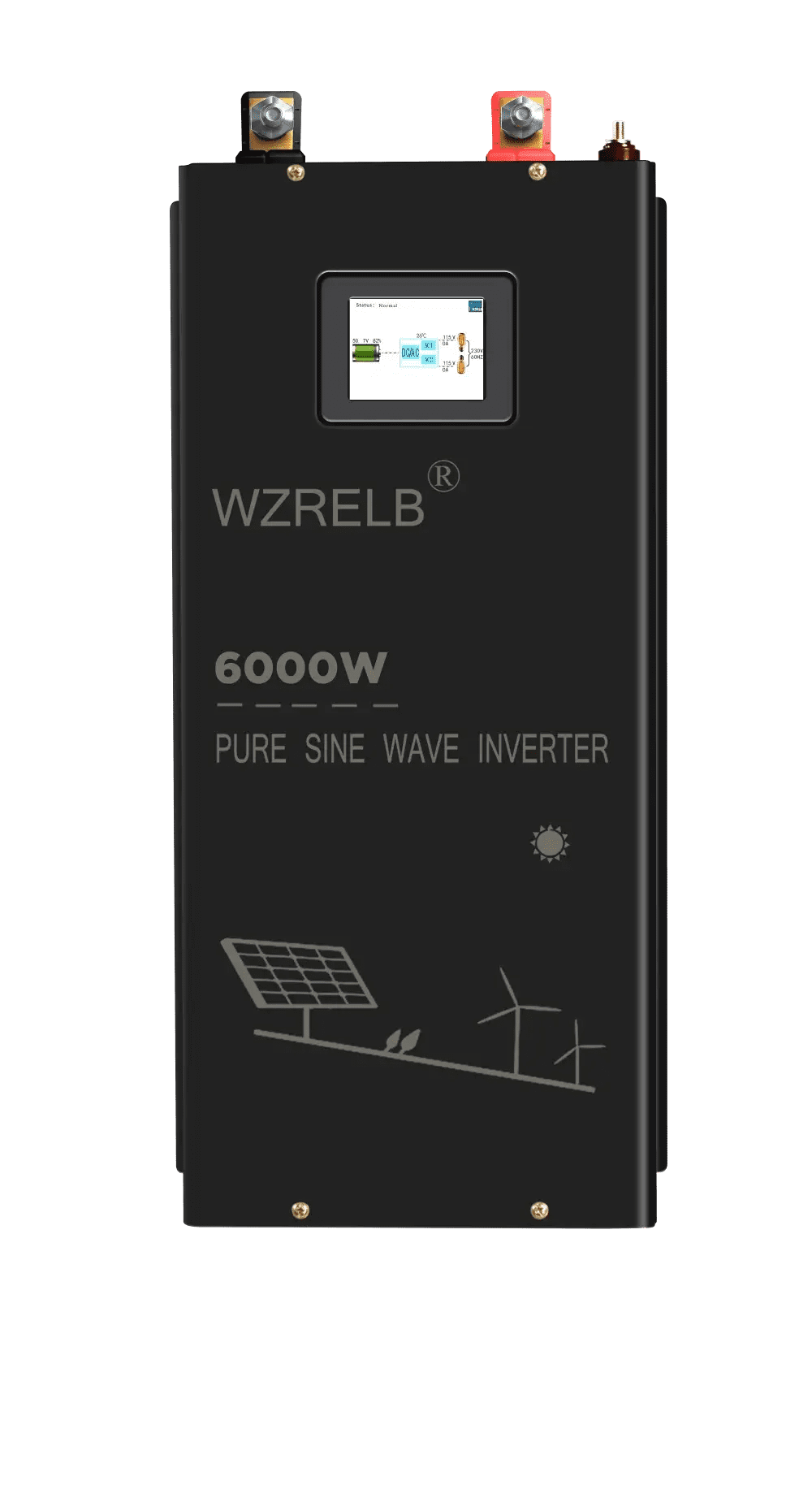 6000W Split-phase Pure Sine Wave Inverter Battery 24V/36V/48V/60V/96V DC to 110/220V,120/240V AC Converter Solar Power Generator - 54 Energy - Renewable Energy Store
