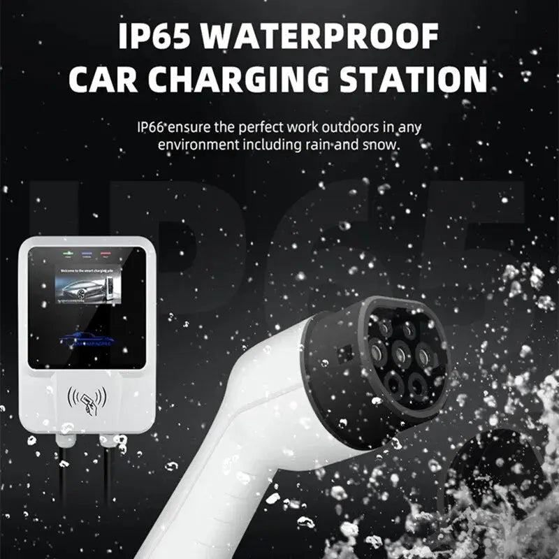 7KW Electric Car Charging Station with RFID Cards EV Chargers Type1/Type2/GBT EV Wallbox Charger IEC62196-2 J1772 - 54 Energy - Renewable Energy Store