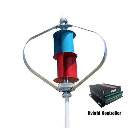 800W 1000W Vertical Axis Wind Turbine Generator 12V 24V Windmill 220v AC Output Household Kit With Controller - 54 Energy - Renewable Energy Store
